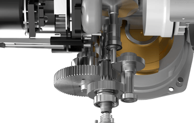 Compact actuator rendering