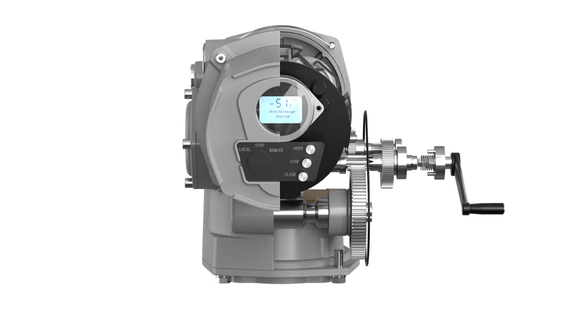 Quarter-turn actuator rendering