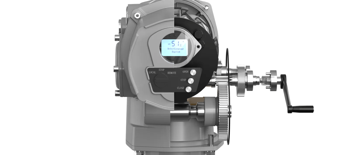 Quarter-turn actuator rendering