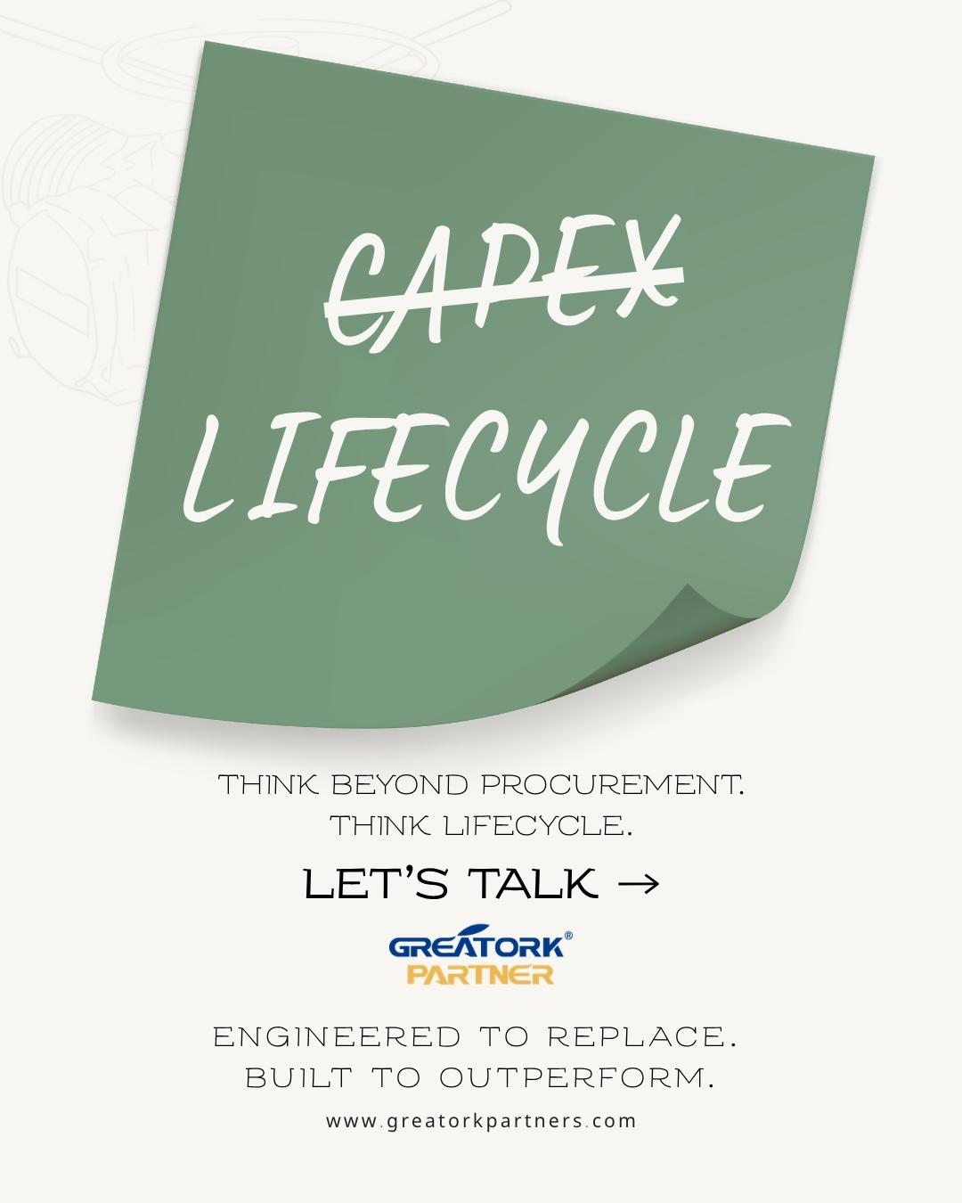 GREATORK Partner intelligent actuator solutions helping industrial users maximize lifecycle value beyond initial CAPEX investment.