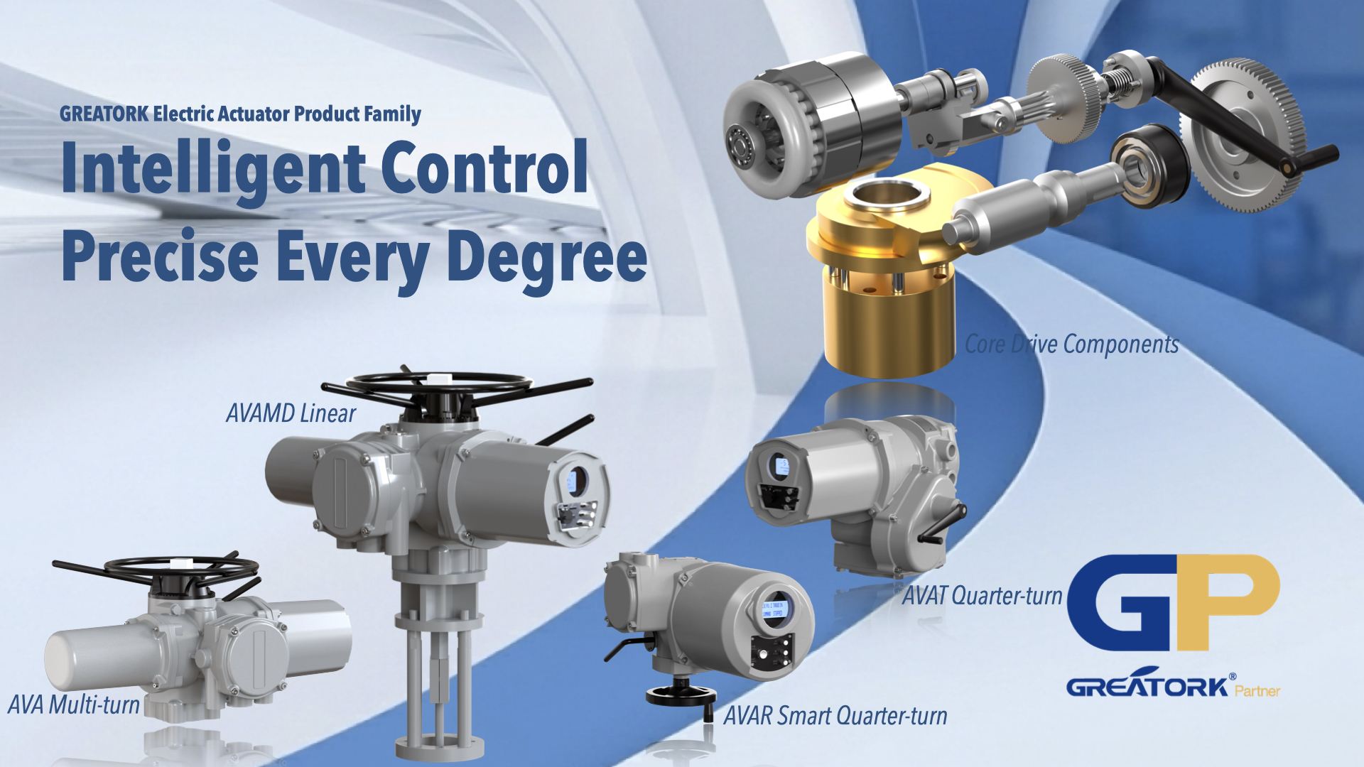 GREATORK intelligent electric actuator for industrial valve automation in oil and gas, water treatment, power generation and process industries across Southeast Asia and the Middle East.