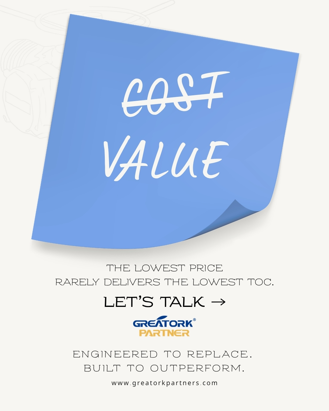 GREATORK Partner intelligent electric actuator highlighting lower total cost of ownership through reliable valve automation and actuator replacement solutions.